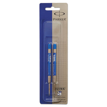 Parker® Refill For Parker Retractable Gel Ink Roller Ball Pens, Medium Conical Tip, Blue Ink, 2-pack freeshipping - TVN Wholesale